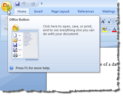 transform button in word for mac